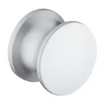 Push-lock nyomógomb műanyag, matt króm, d 23 mm, 19 mm Expressz kézbesítés