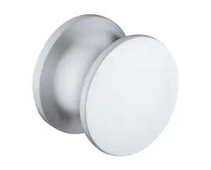 Push-lock nyomógomb műanyag, matt króm, d 23 mm, 19 mm Expressz kézbesítés