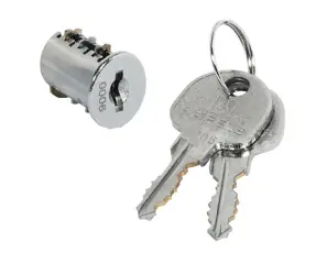 Symo zárbetét + 2 db kulcs fém, nikkel, d 15,5 mm, 21,7 mm Árengedmény