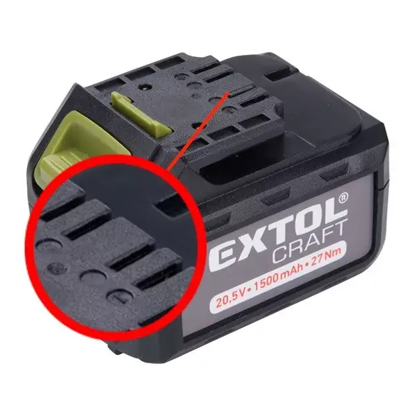 Expressz szállítás tartalék akku ÚJABB TÍPUSÚ 402440 Li-ion töltőhöz, 3 SARU; 20,5V, 1500mAh, töltési idő 1 óra