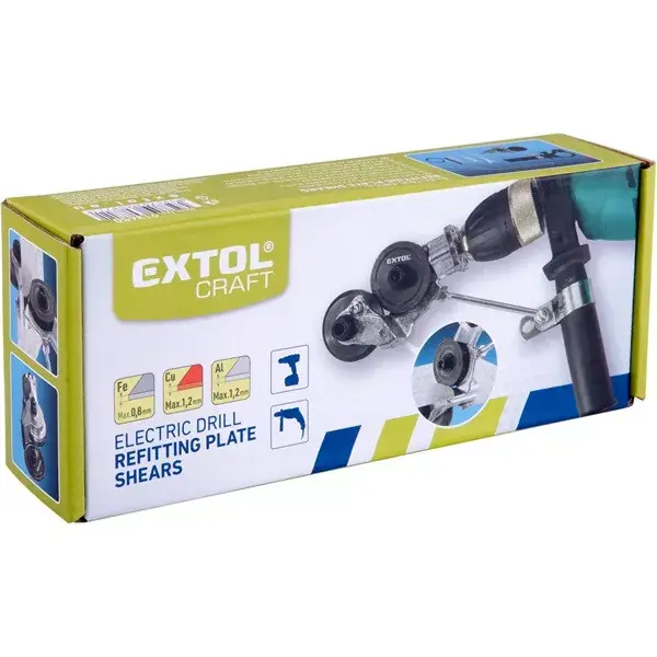 Azonnal elérhető adapter klt. fúrógéphez, lemezvágó fej, 1/4" hatszög befogás