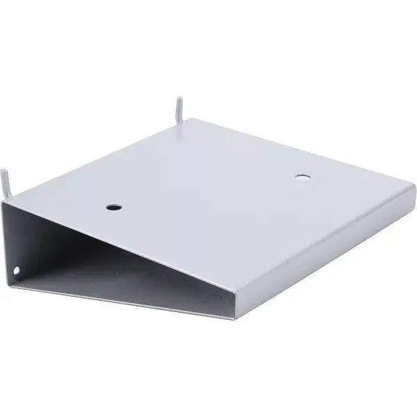 tartó polc elektromos gépekhez, perforált hátlapba szúrható, 150×150 mm Kiárusítás