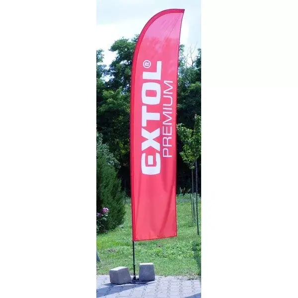 Extol Premium kültéri STRANDZÁSZLÓ 3,9m-es rúdhoz - csak a zászló része talp és árbóc nélkül! Biztonságos vásárlás