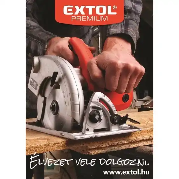 plakát, Extol Premium, körfűrész, A2, Ingyenesen igényelhető! Biztonságos fizetés