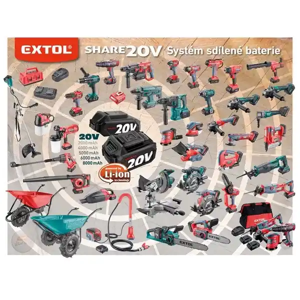 Különleges ajánlat akkus sarokcsiszológép, Share20V, 20V, Li-ion, szénkefe nélküli, 125mm, AKKU és TÖLTŐ NÉLKÜL!