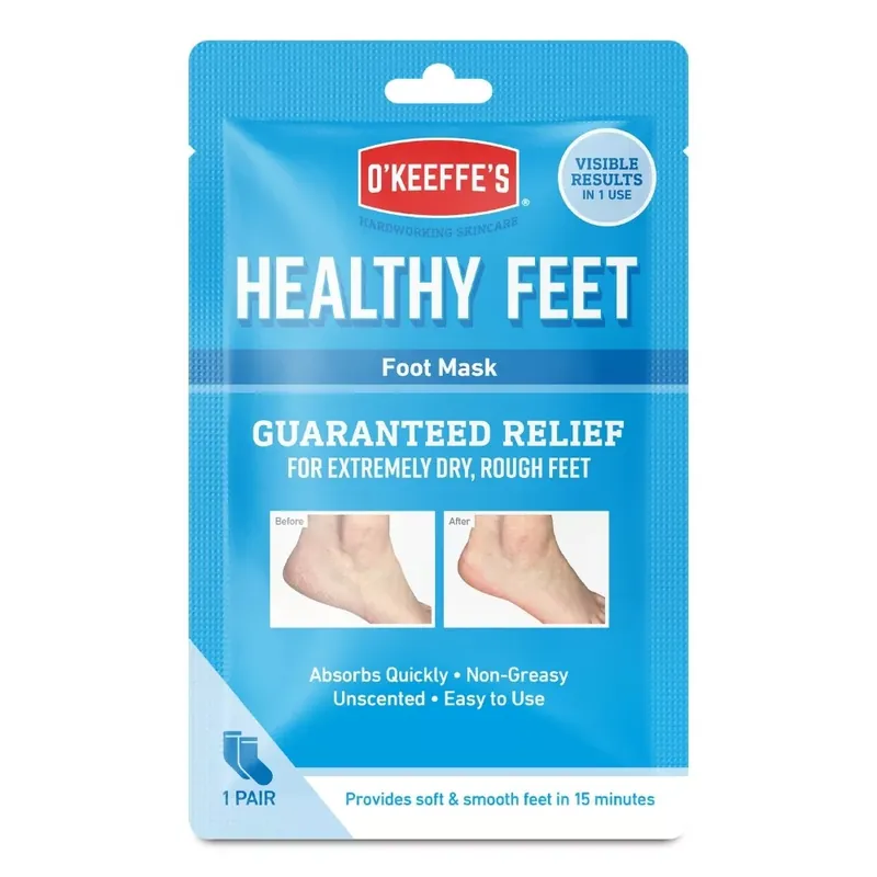 Vedd meg most O’Keeffe’s Healthy Feet hidratáló lábmaszk zokni száraz, repedezett bőrre – 1 pár