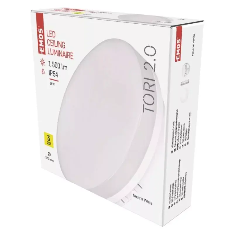 EMOS LED MENNYEZETI LÁMPA TORI 15W NW IP54 Legjobb ár