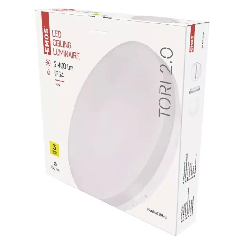 Kedvezmény EMOS LED MENNYEZETI LÁMPA TORI 24W NW IP54