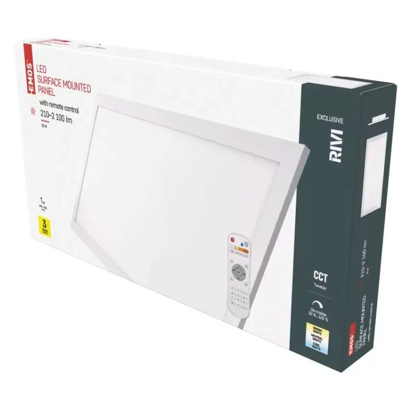 Kedvezmény EMOS LED MENNYEZETI PANEL RIVI 30x60, 25W, DIMM., ÁLLÍTHATÓ SZÍNHŐM.