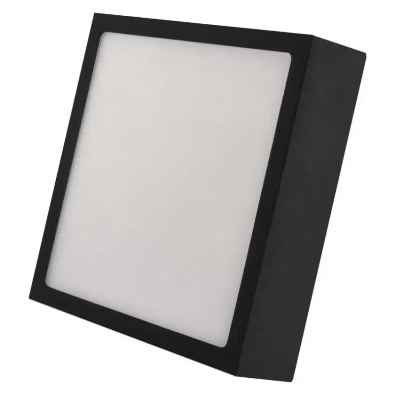 Legkelendőbb LED felületi lámpatest NEXXO, négyzet, fekete, 12,5W, CCT