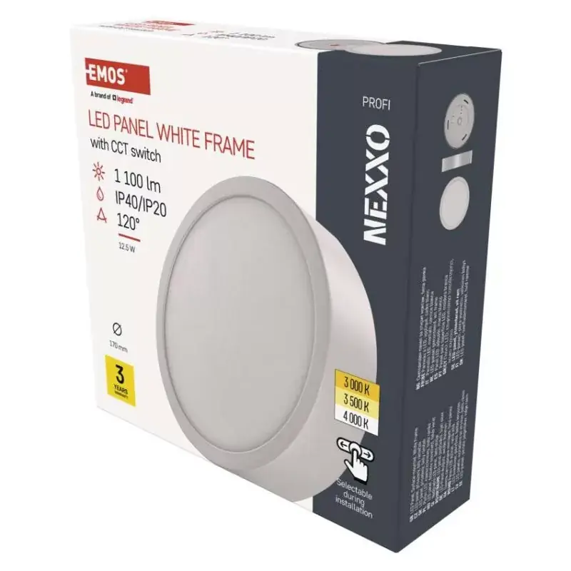 Legkelendőbb LED felületi lámpatest NEXXO, kerek, fehér, 12,5W, CCT