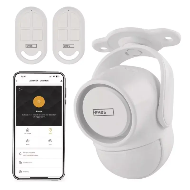 GoSmart riasztó IP‑126L GUARDIAN mozgásérzékelővel, 6× ajtó/ablak érzékelő, WiFi Szezonális akció
