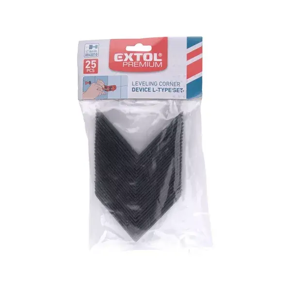 sarok profil lapszintezőhöz (8845010 csempeszintezőhöz) klt. 25 db, 60×60mm, műanyag, L-típusú Expressz szállítás