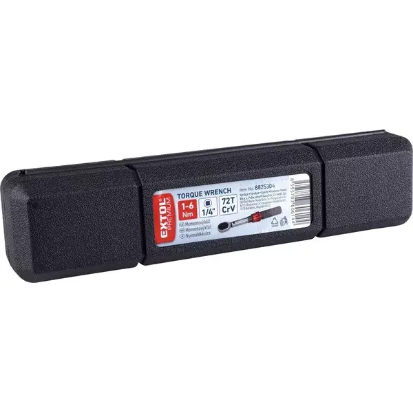 Olcsóbb nyomatékkulcs, 1/4", 1 - 6 Nm, 72 fog; pontosság +/- 3%