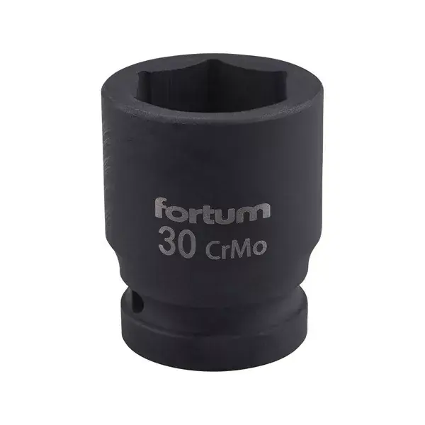 gépi (impakt) dugófej 3/4", 30mm, L 54 mm, feketített, FORTUM Olcsó