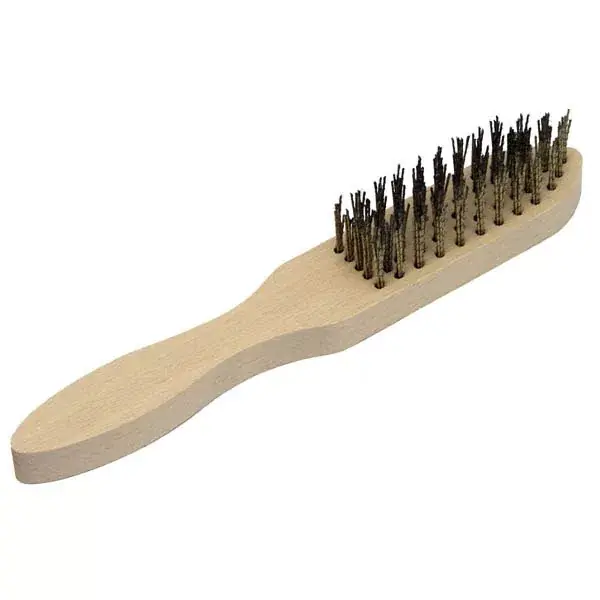 Kedvezményes ár drótkefe 5 soros fanyelű ; 280mm hosszú, 25mm szálhossz