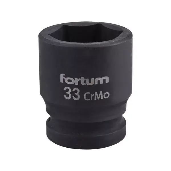 Biztonságos fizetés gépi (impakt) dugófej 3/4", 33mm, L 57 mm, feketített, FORTUM
