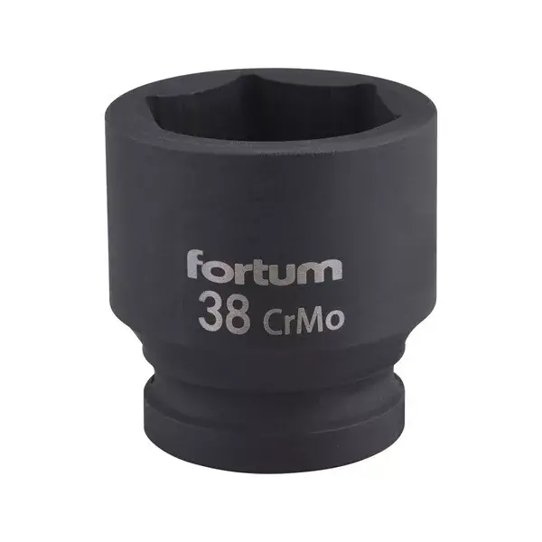 Kedvezményes ár gépi (impakt) dugófej 3/4", 38mm, L 57 mm, feketített, FORTUM