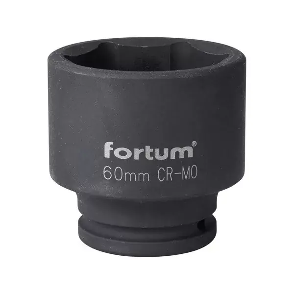 gépi (impakt) dugófej 3/4", 60mm, L 70 mm, feketített, FORTUM Csak ma