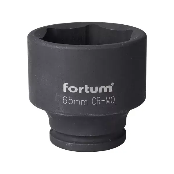 Outlet gépi (impakt) dugófej 3/4", 65mm, L 80 mm, feketített, FORTUM