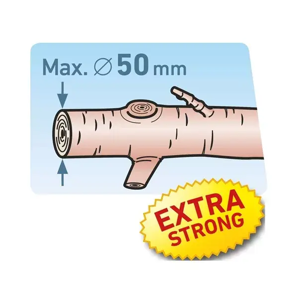 ágvágó olló; 930mm, rávágó, áttételes, tapadásmentes él, max.50mm vágás, SK5 acél penge, trapéz nyél, gumírozott foganty Vásárlói kedvenc