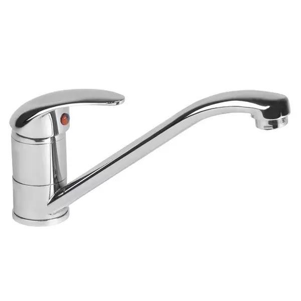 mosogató-mosdó csaptelep 35mm kerámia betét, álló, egykaros, fényes, 22cm hosszú, Szuper ajánlat
