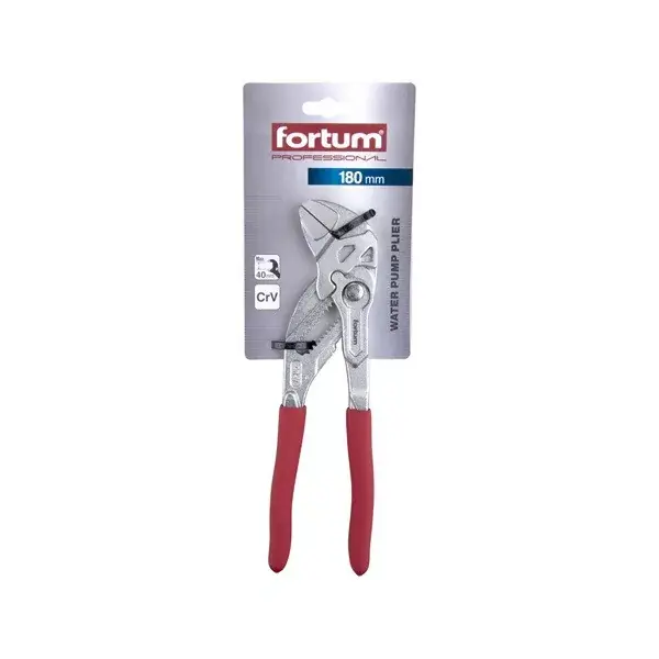 Prémium vízpumpafogó, 180mm, CrV, gumírozott markolat