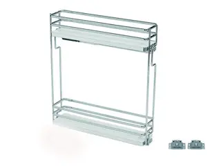 Legnépszerűbb Elqgm152dx oldallapra szerelhető jobbos polcrendszer króm, 150 mm