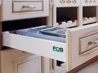 Fds-df a - fehér, teljes kihúzású, önbehúzós fiókrendszer szett 500 mm Szuper akció