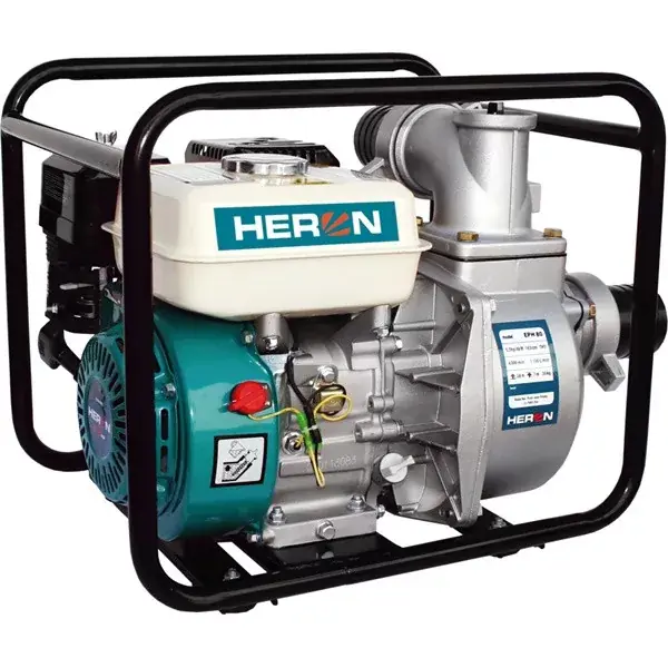 Árcsökkenés Heron, benzinmotoros vízszivattyú, 6,5 LE, max.1100l/min, max. 28m emelőmagasság, 3"csőátmérő (EPH-80)