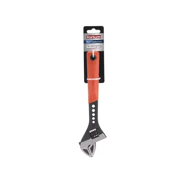 Azonnal elérhető állítható villáskulcs, FP sorozat, 61CrV5, gumírozott markolat; 300mm/12", foszfátozott