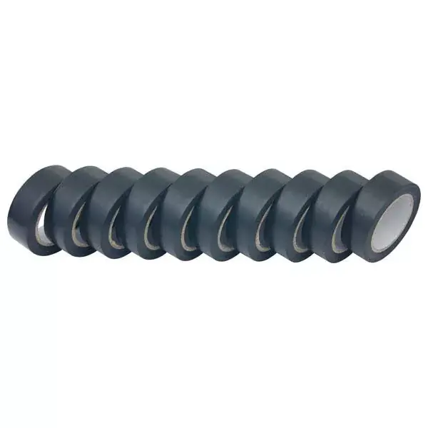 Árcsökkenés szigetelő szalag, 10db-os, fekete; 19mm×10m×0,13mm