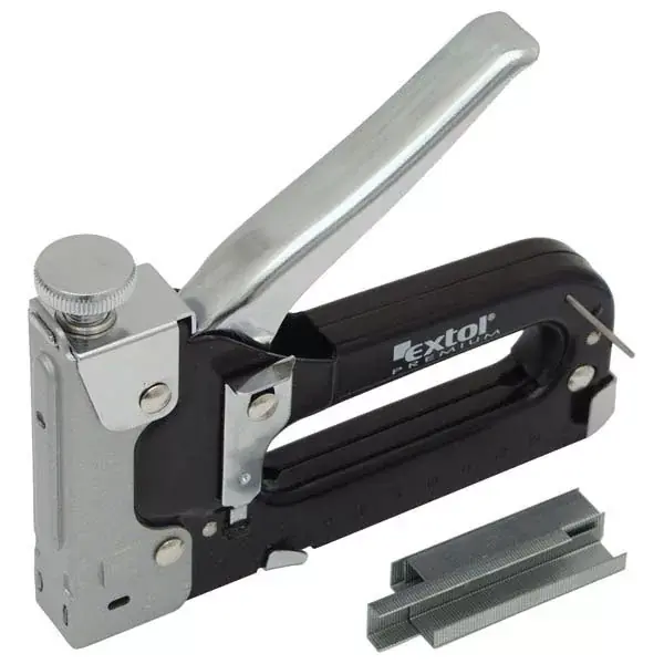 tűzőgép 11,3mm×4-14mm, TÜV/GS; feketére festett szénacél ház, hátsó töltés, biztonsági zár Legnépszerűbb