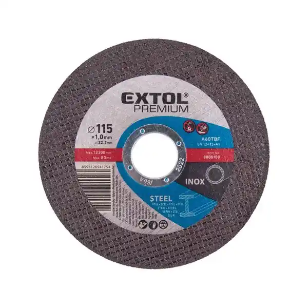 Expressz kézbesítés vágókorong acélhoz/inoxhoz, kék; 115×1,0×22,2mm, max 13300 ford/perc, (darabáras, de csak tizesével rendelhető)