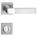 Olcsó Basic florida króm/inox négyzetrozettás kilincs, wc