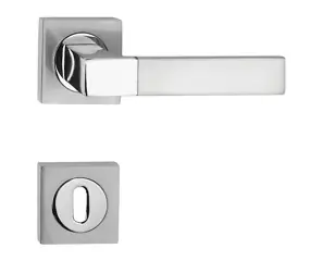 Basic florida króm/inox négyzetrozettás kilincs, pz Árengedmény