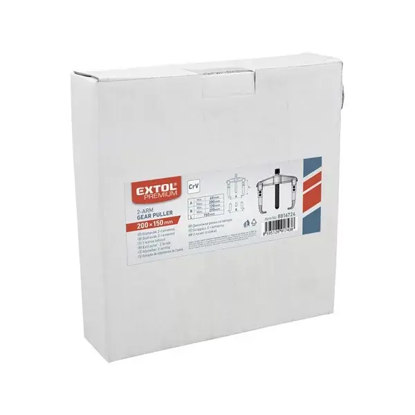 csapágylehúzó, 2 karmú, CV., kovácsolt; 200×150mm (átmérő×hossz) Kihagyhatatlan ajánlat