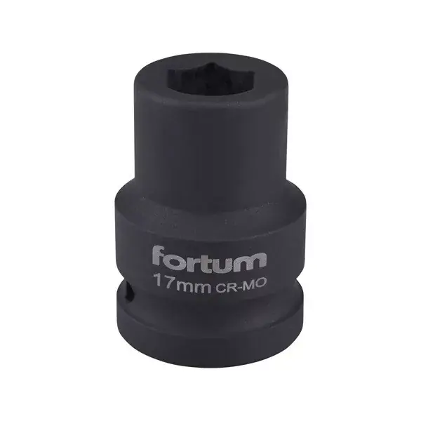 gépi (impakt) dugófej 3/4", 17mm, L 52 mm, feketített, FORTUM Ajánlat