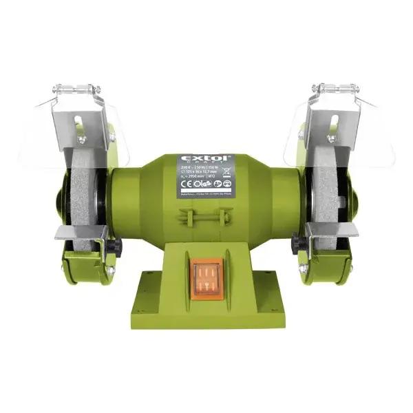 Biztonságos fizetés kettős köszörűgép 150W,száraz,125×12,7×16mm; 2950 ford/perc, P36, P80, 6kg