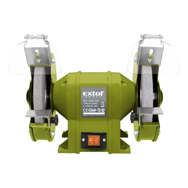 Csak ma kettős köszörűgép 350W, száraz, 200×16×20mm; 2950 ford/perc, P36, P80, 11kg