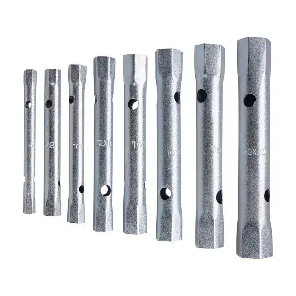 csőkulcs klt., 10db (8 csőkulcs+2 hajtóvas), CrV., 6-22mm (6×7;8×9;10×11;12×13;14×15; 16×17;18×19;20×22) Népszerű