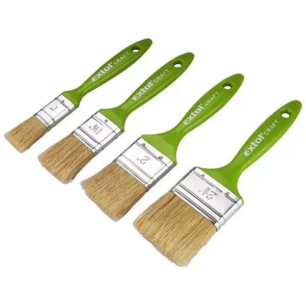 Biztonságos fizetés ecset készlet, 4db, műanyag nyél, 1"-1,5"-2"-2,5