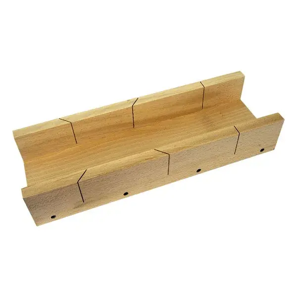 Olcsó gérvágó (gérbevágó) láda, keményfa, 450×110mm