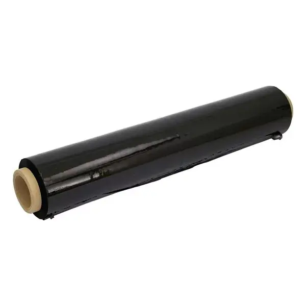 Alacsony ár fólia sztreccs kézi fekete raklapövező, 500mm/0,023mm, 2,15/0,35kg 170fm