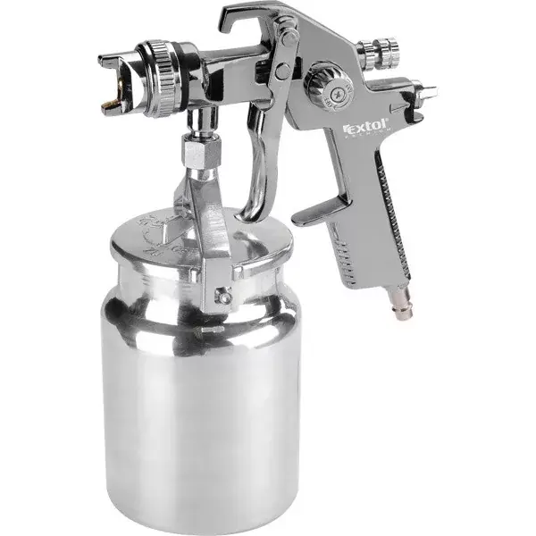 festékszóró, alsótartályos, 1000ml, HVLP, fúvóka 1,4mm, max. 410 l/min, 3 Bar, 1/4" tömlőcsatlakozó, 0,7kg Expressz szállítás