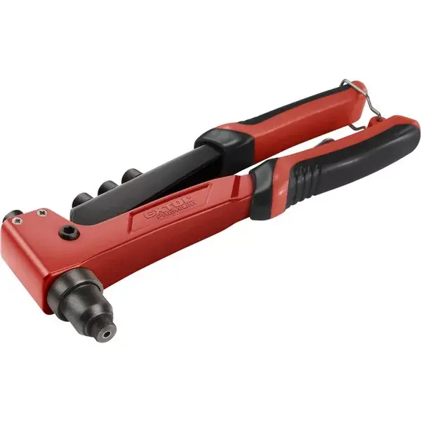 popszegecshúzó fogó, egykezes, ALU, réz, acél, INOX szegecsekhez; 2,4-3,2-4,0-4,8 mm, 250mm, CrVMo pofák Ne maradj le