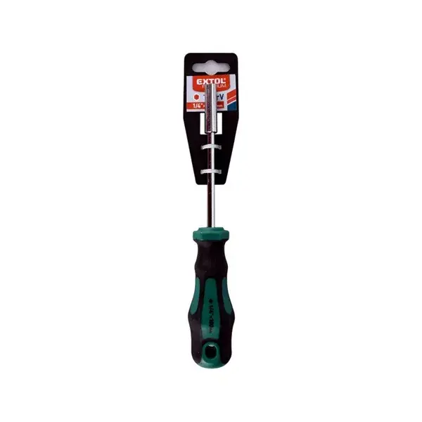 csavarhúzó markolat, mágneses csavarbehajtóval; CV., 1/4"×100mm Szezonális akció