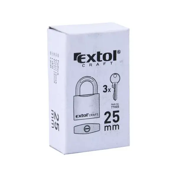 lakat, vas, 3 kulccsal, dobozban ; 25mm Csak ma