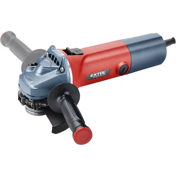 Népszerű sarokcsiszológép 125mm 850W, szabályozható fordulatszám, lágy indítás, terhelésnél konstans fordulatszám, papírdoboz