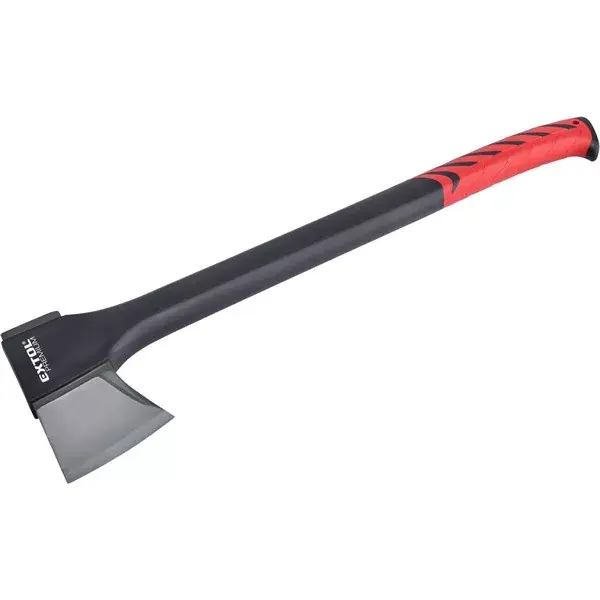 Expressz szállítás hasító fejsze, ékes, nylon nyél 950 g, 450 mm hosszú hajlított nyél, TPR gumis markolat